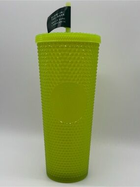 Starbucks Glow in the Dark Studded Tumbler Lemongrass Green Venti 24oz
